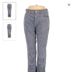 Blue corduroy pants